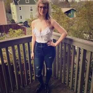 AE Super High Rise Jeggings